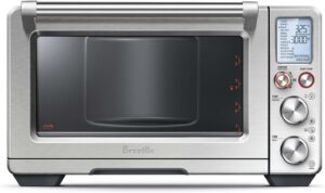 Breville smart oven with multiple cooking modes and a digital display panel.